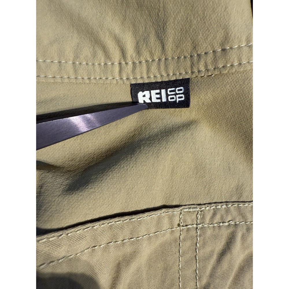 REI Co-op Hiking‎ Shorts Men's 36 Beige Belted Nylon Spandex Trail 11" Inseam - Picture 10 of 11